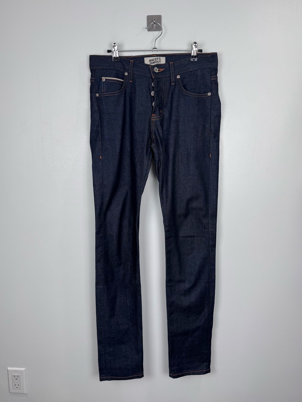 Naked‎ & Famous Men Japanese Stretch Selvedge Jean Size 30